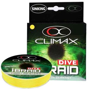 Potápavá šnúra Climax iBraid DIVE žltá 135m Priemer: 0,10mm Nosnosť: 4,1kg